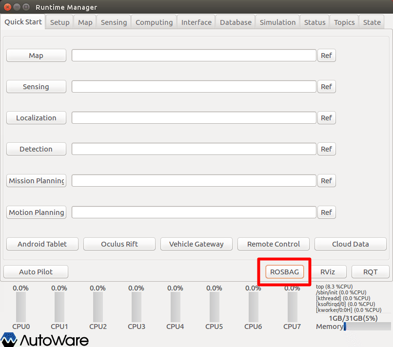 5.ROSBAGの取得 · SMAGV - Autoware Cooperation Document